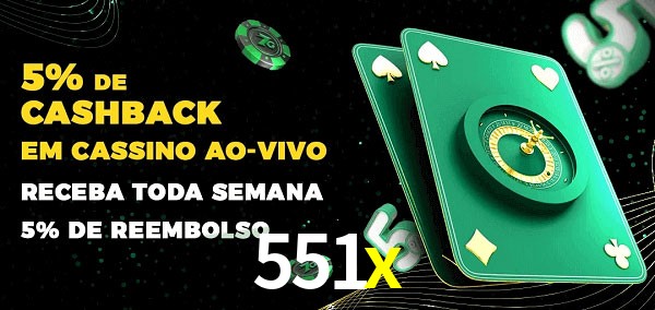 Promoções do cassino ao Vivo 551x